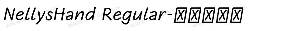 NellysHand Regular字体转换